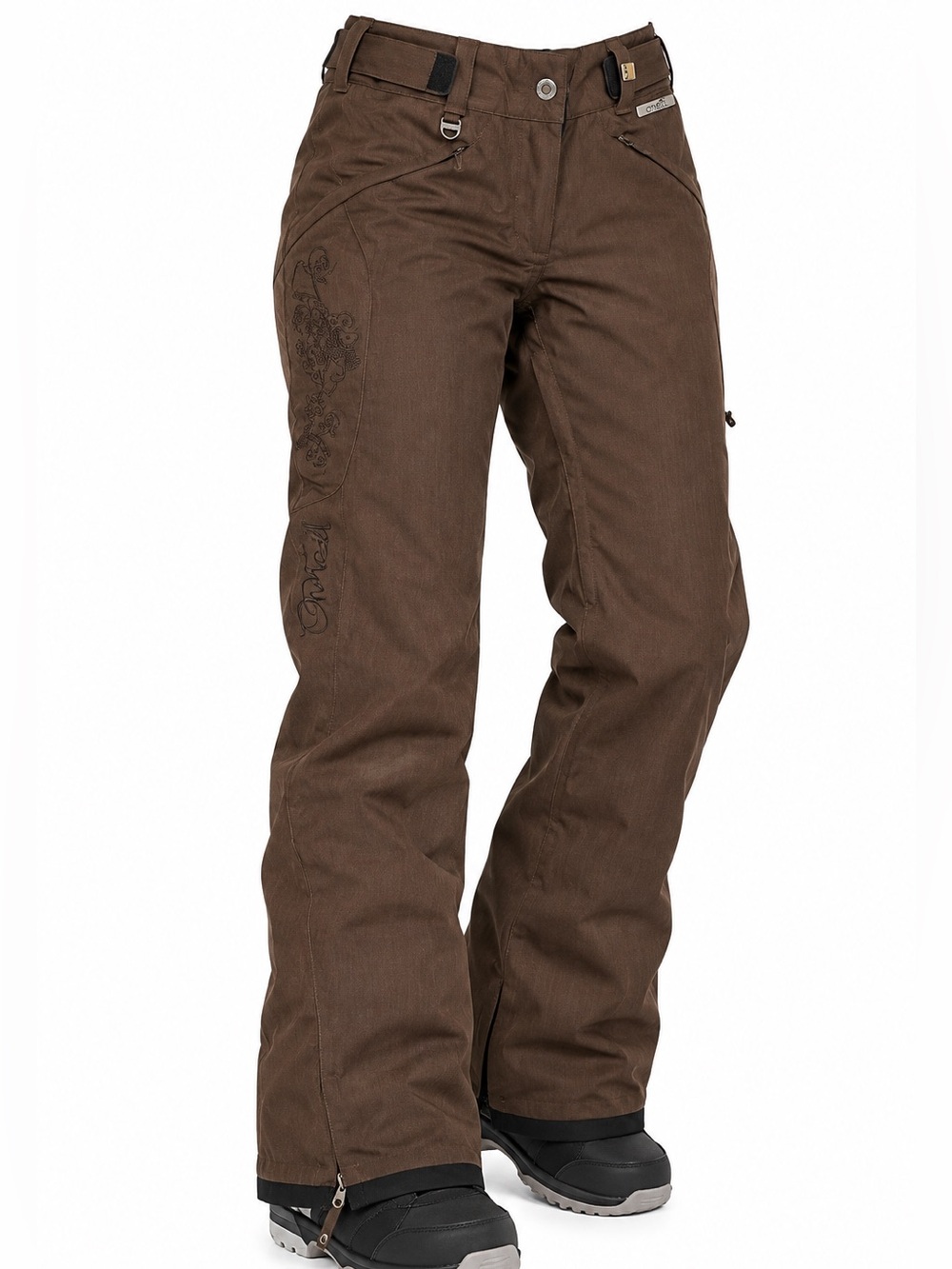 O’Neill Women’s Small Brown Explore Series Snowboard Ski Pants 10K Waterproof